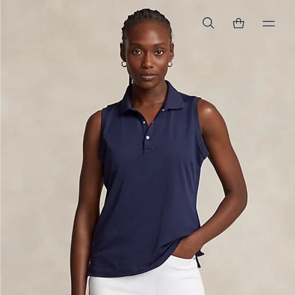 RLX Ralph Lauren Tops - RLX Golf Sleeveless Piqué Polo Shirt Size M